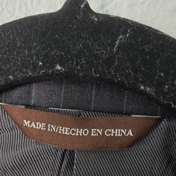 Perry Ellis Blazer Sports Coat Mens Sz 42 Striped Gray City Fit 2button New - Picture 9 of 16